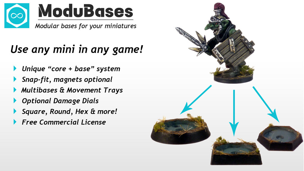 ModuBases Set #13: Adaptor Trays for Round Bases