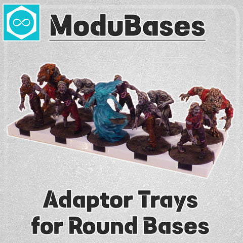 ModuBases Set #13: Adaptor Trays for Round Bases