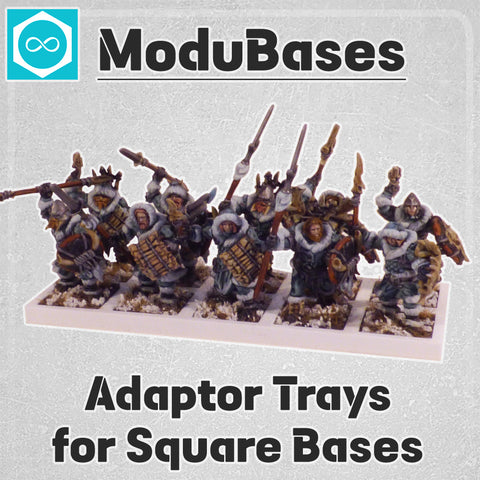 ModuBases Set #12: Adaptor Trays for Square Bases