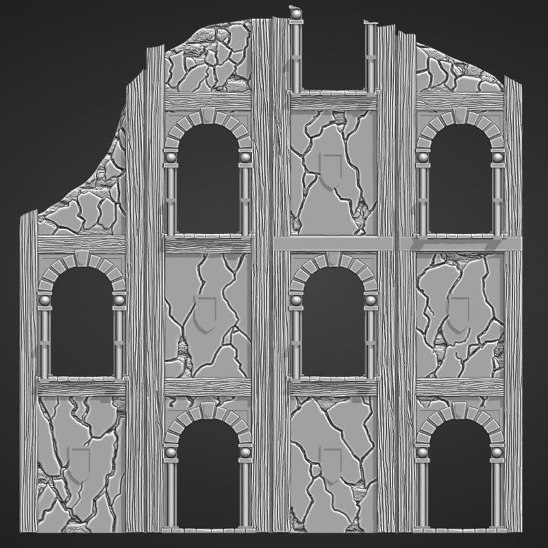 Ruined Hamlet - Foldable Ruins