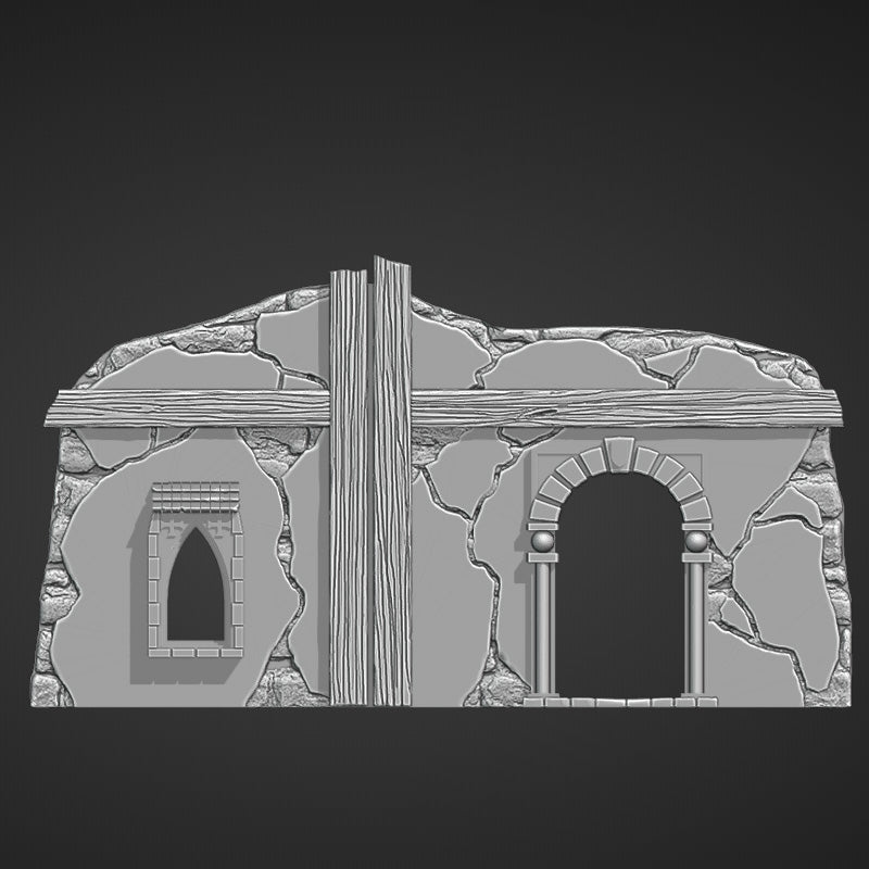 Ruined Hamlet - Foldable Ruins