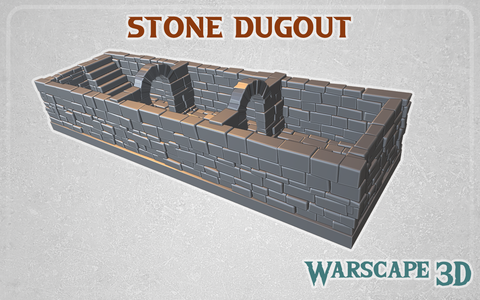Stone Dugout & Scoreboard